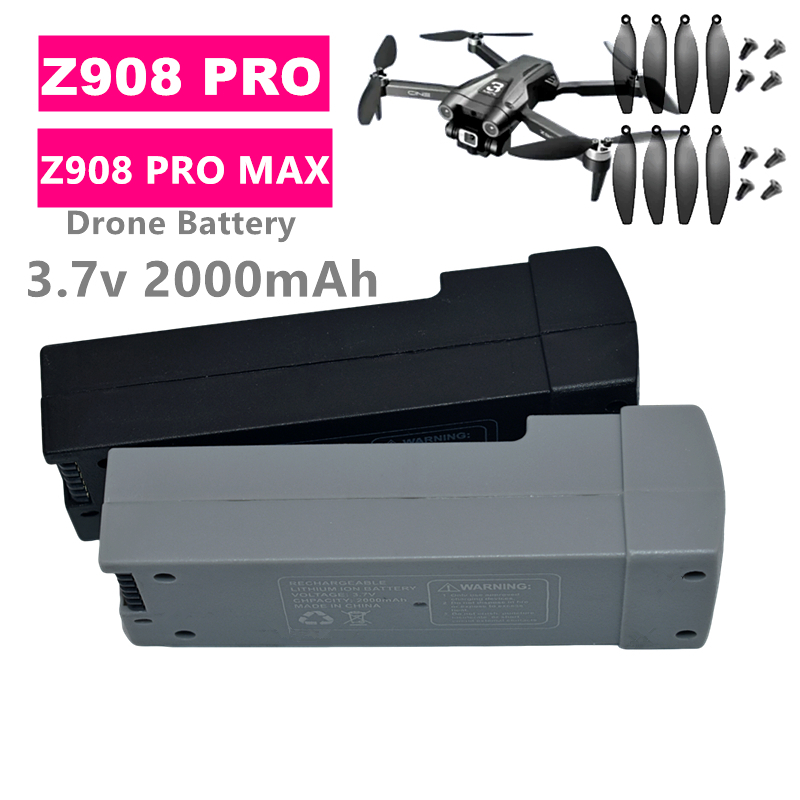 Brushed Drone Motor - Z908 PRO Drone Battery 3.7v 2000mah