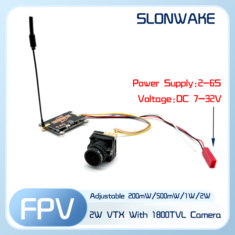 SLONWAKE 5.8G 56CH 2W transmit - đánh giá và giá Fpv Camera