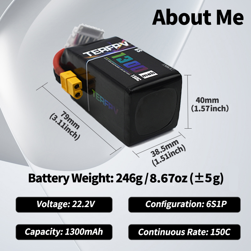 TERFPV Lipo Battery 6S 22.2V 1 - đánh giá và giá Lipo Battery 6S