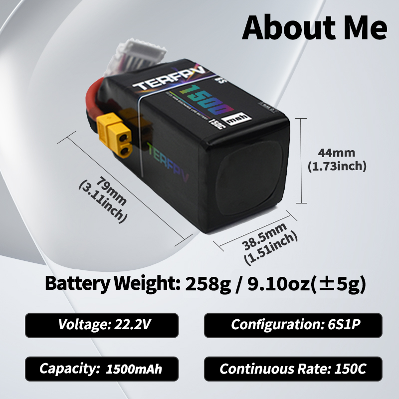 TERFPV Lipo Battery 6S 22.2V 1 - đánh giá và giá Lipo Battery 6S