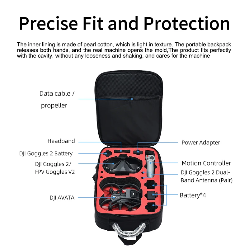 Portable Case Backpack Nylon W - đánh giá và giá Dji Goggles
