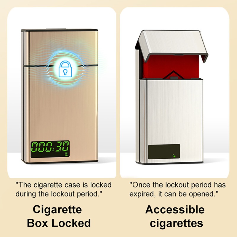 Smart Cigarette Box Aluminum S - đánh giá và giá Smoke Stopper