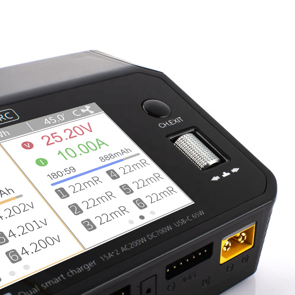 Toolkitrc M6DAC 350W X 2 USB-C - đánh giá và giá Lipo Battery 6S