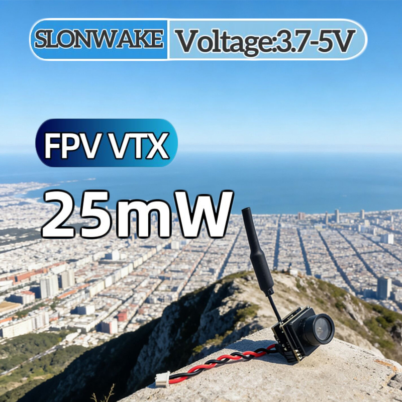 SLONWAKE FPV 25mW power simula - đánh giá và giá Fpv Camera