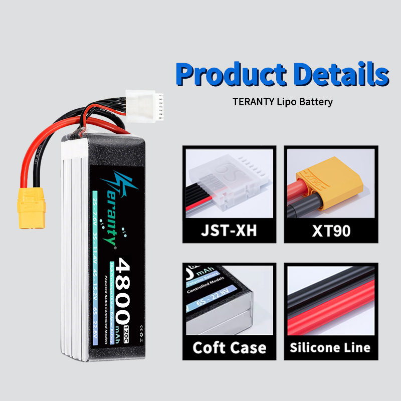 TERANTY 6S 4800mAh Lipo Batter - đánh giá và giá Lipo Battery 6S