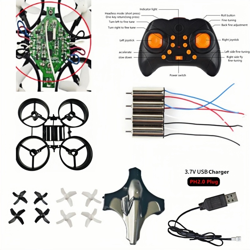 Complete DIY Drone Kit 2.4G 6A - đánh giá và giá Brushed Drone Motor