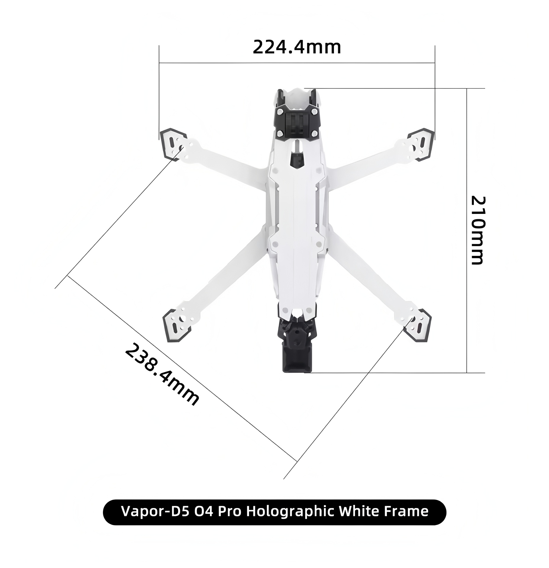 GEPRC Vapor D5/x5/x6 O4 Pro Fr - đánh giá và giá Carbon Fiber Drone Frame