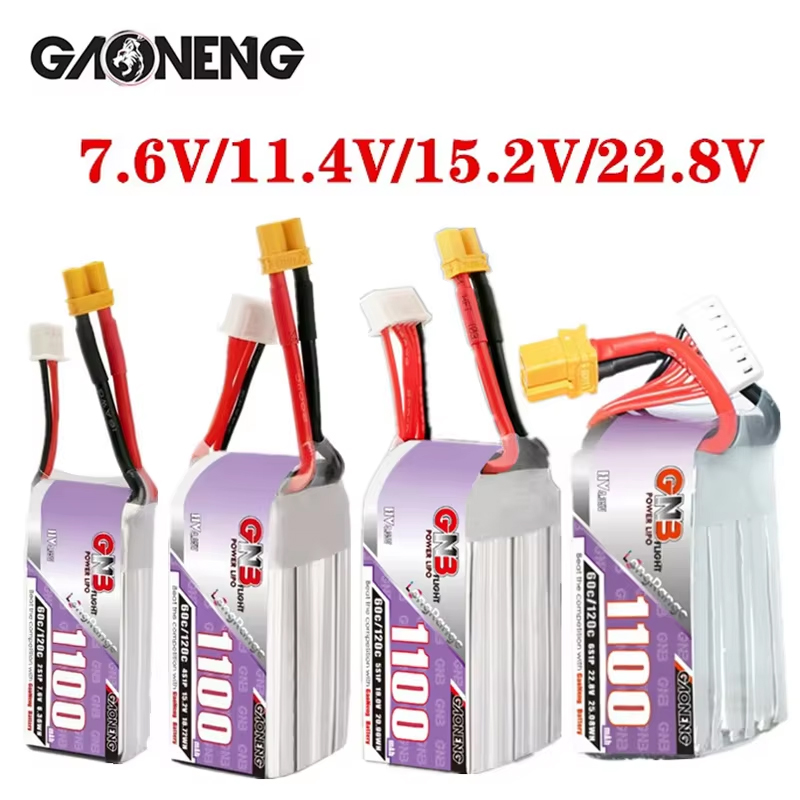 GNB 1100mAh 2S 3S 4S 6S 60C/12 - đánh giá và giá Lipo Battery 6S
